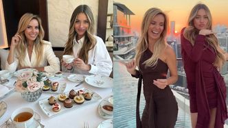 Izabela Janachowska i Marcelina Zawadzka pałaszują babeczki i pląsają na dubajskim tarasie: "Nasi chłopcy z synami, MY SAME"