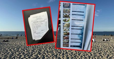 W menu przed knajpą nad morzem nie było cen. Zaryzykowaliśmy, weszliśmy