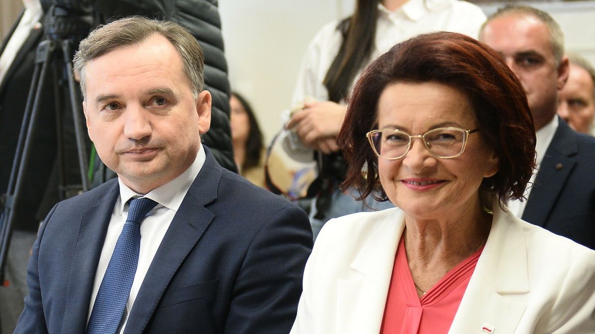 Zbigniew Ziobro i Maria Kurowska