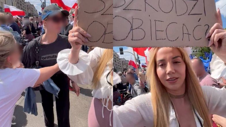 Marianna Schreiber pojawiła się na Wielkim Marszu Patriotów