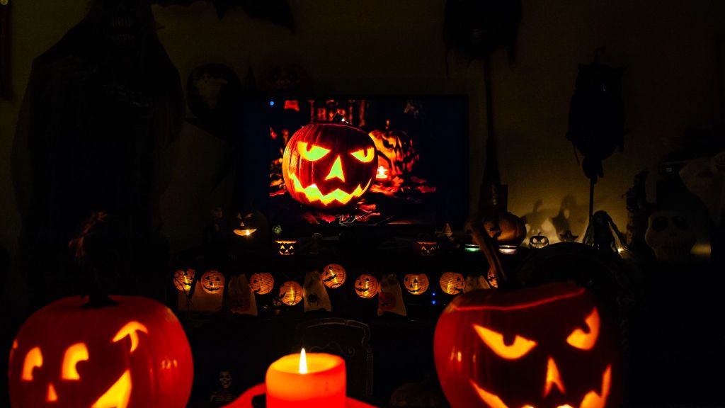 Collecting And Carving Pumpkins For Halloween Night.
A living room is fully decorated for the Halloween celebration in The Netherlands, on October 30, 2024. (Photo by Romy Arroyo Fernandez/NurPhoto via Getty Images)
NurPhoto
all saints, catrina, allhallows eve, calacas, the netherlands, carve a pumpkin, samhain, candles, dead flowers, chilling, ghosts, bloody, fire, alter, annual, bats, sabbat, dead people, day of the dead celebration, halloween gear, darkness, afraid, mexican tradition, cemeteries, celtic festival, altars, decorations, carving pumpkins, dutch halloween, culture, creepy, carve, ghostly, black, cycles of life