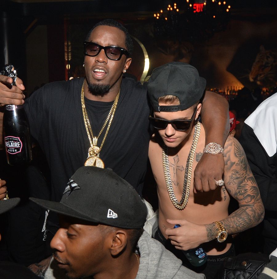 Justin i Diddy na imprezie w 2014 r.