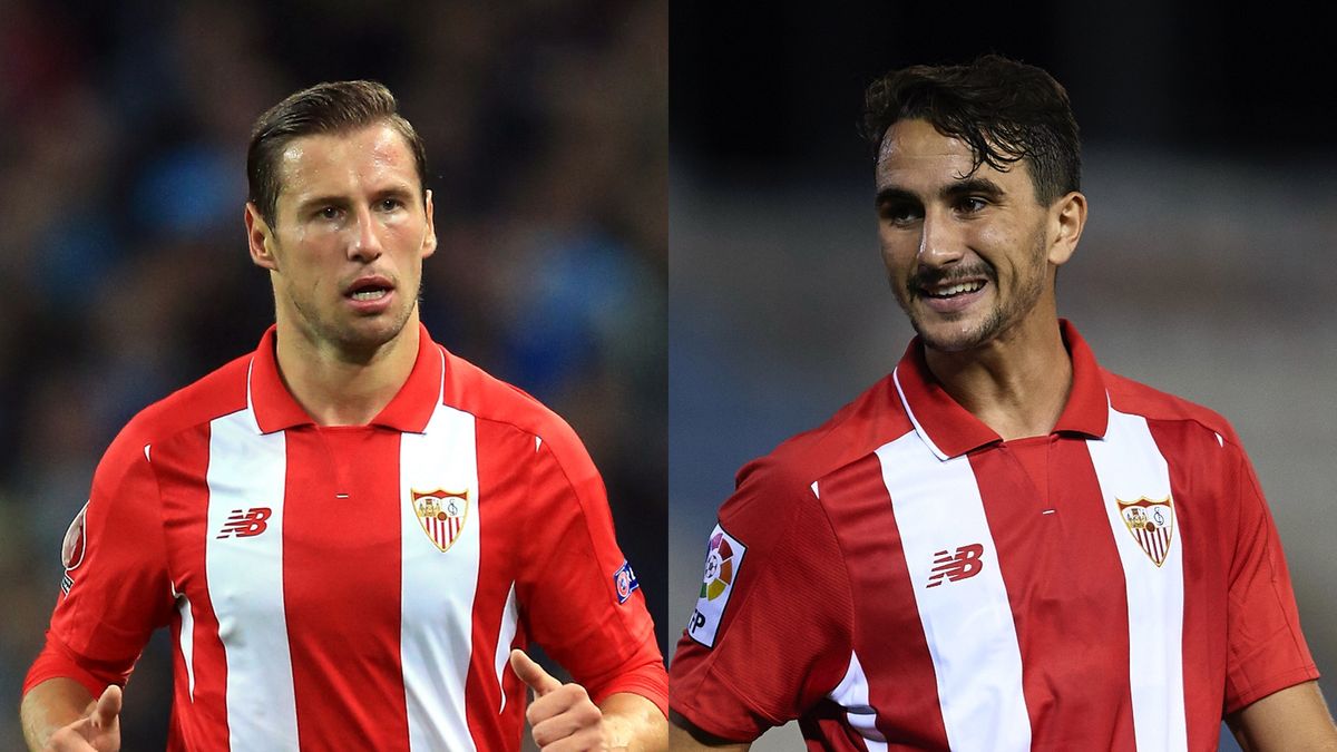Getty Images / Grzegorz Krychowiak (L) i Juan Munoz (P) grali razem w Sevilli