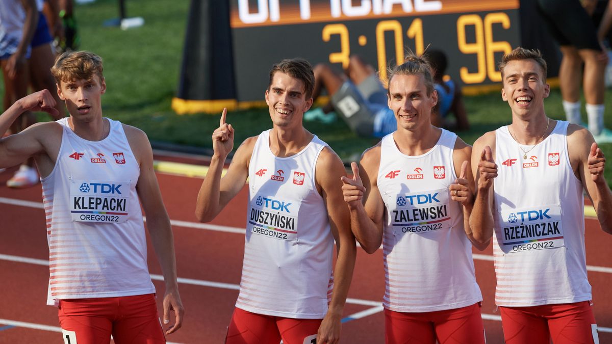 PAP / Na zdjęciu: polska sztafeta 4x400 mężczyzn