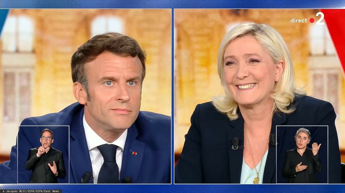 Wybory prezydenckie we Francji. Emmanuel Macron i Marine Le Pen 