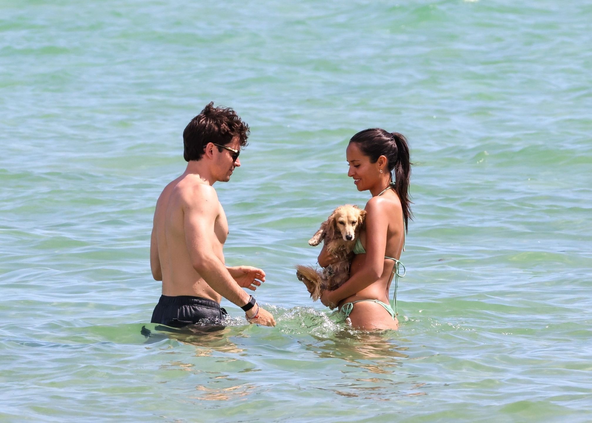 Charles Leclerc z żoną Alexandrą