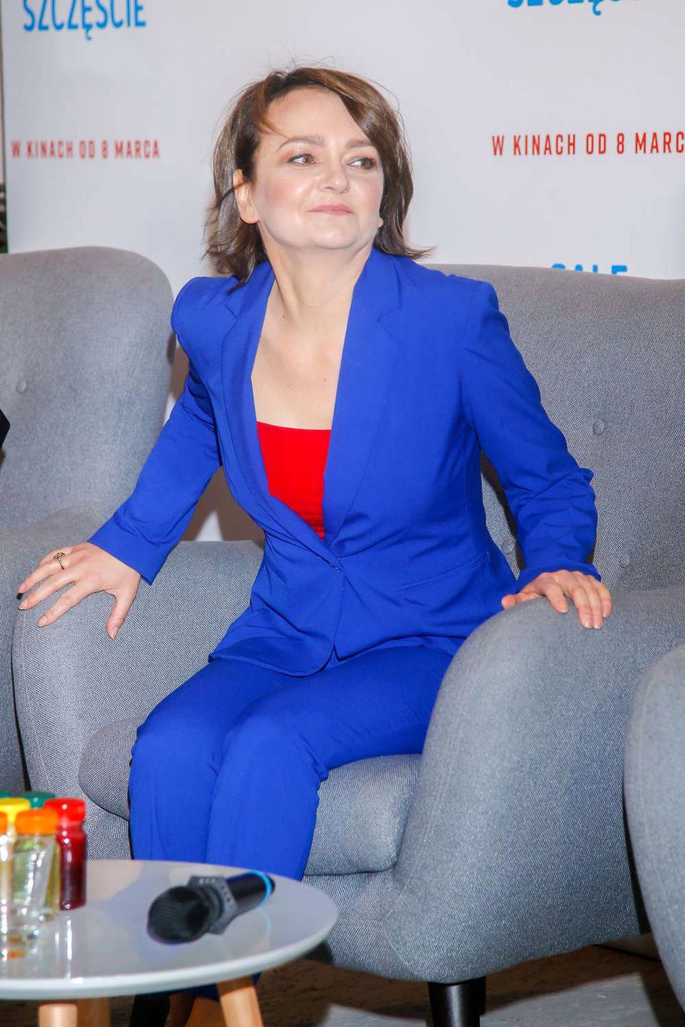 Izabela Dąbrowska - konferencja prasowa filmu "Całe szczęście"