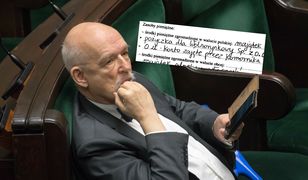 Oświadczenie majątkowe Janusza Korwin-Mikkego. Problemy z komornikiem