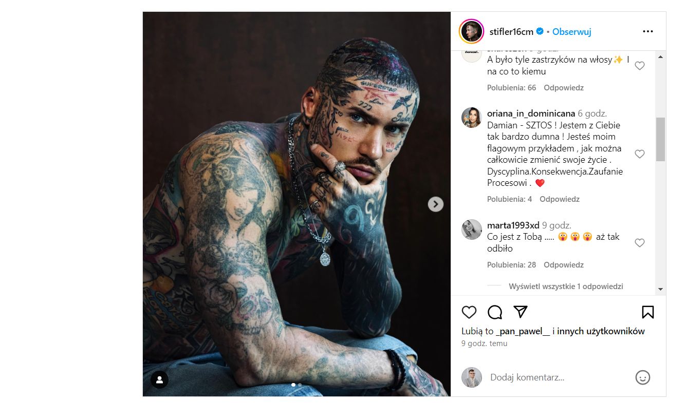 Stifler zaskoczył fanów swoim nowym zdjęciem