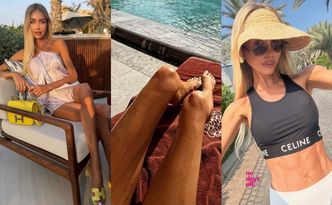Julia Dybowska epatuje bogactwem, wygrzewając ekstremalnie szczupłe ciało w Dubaju (ZDJĘCIA)