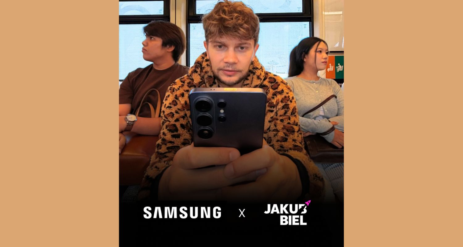 Jakub Biel reklamuje Samsunga