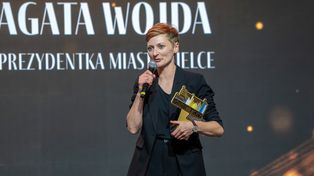 Agata Wojda, prezydentka Kielc z tytułem Człowieka Roku w konkursie Smart City Awards
