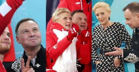 Przejęci Dudowie kibicują olimpijczykom w Korei (ZDJĘCIA)