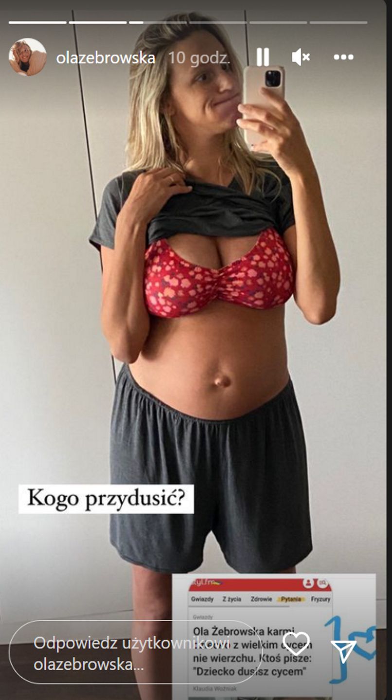 Ola Żebrowska powitała ostatnio czwarte dziecko