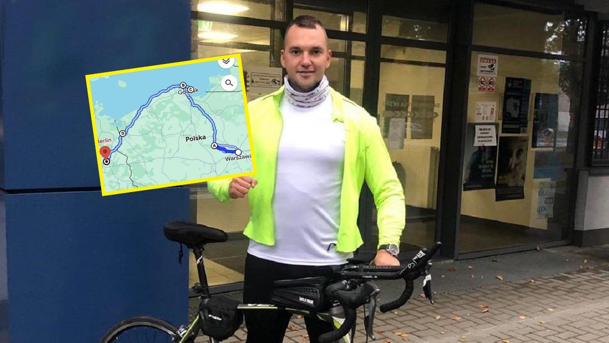 Facebook / Sebastian Nowacki Ekstremalny Rowerzysta / Sebastian Nowacki i jego nowy cel