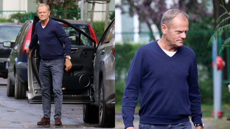 Donald Tusk odwiedza wnuczki