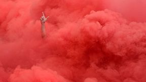 Legia Warszawa - Pogoń Szczecin: Kibic na dachu