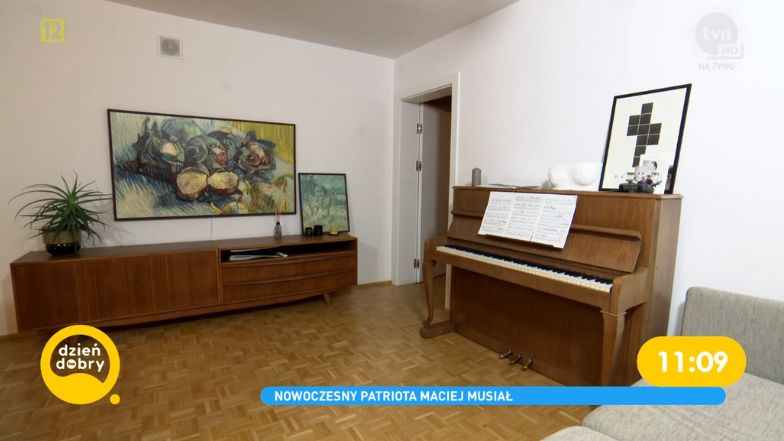 Maciej Musiał pokazał mieszkanie w "DD TVN"