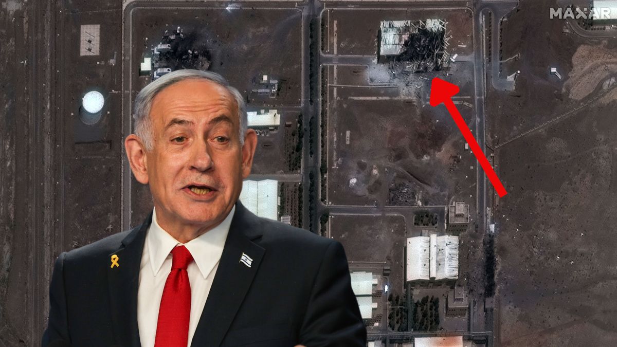 Uszkodzenia po ataku Izraela na zakład nuklearny w Natanz