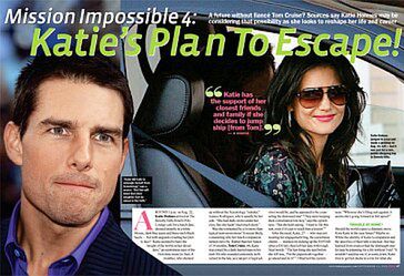 Katie chce uciec od Toma Cruise'a?