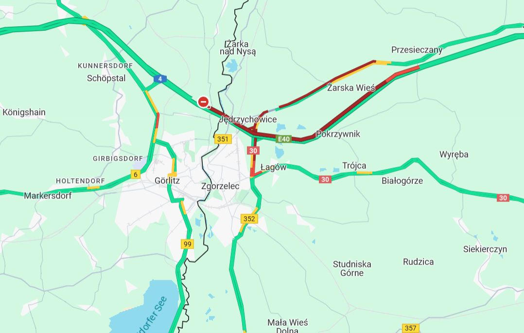 Paraliż na granicy z Niemcami. Gigantyczny korek