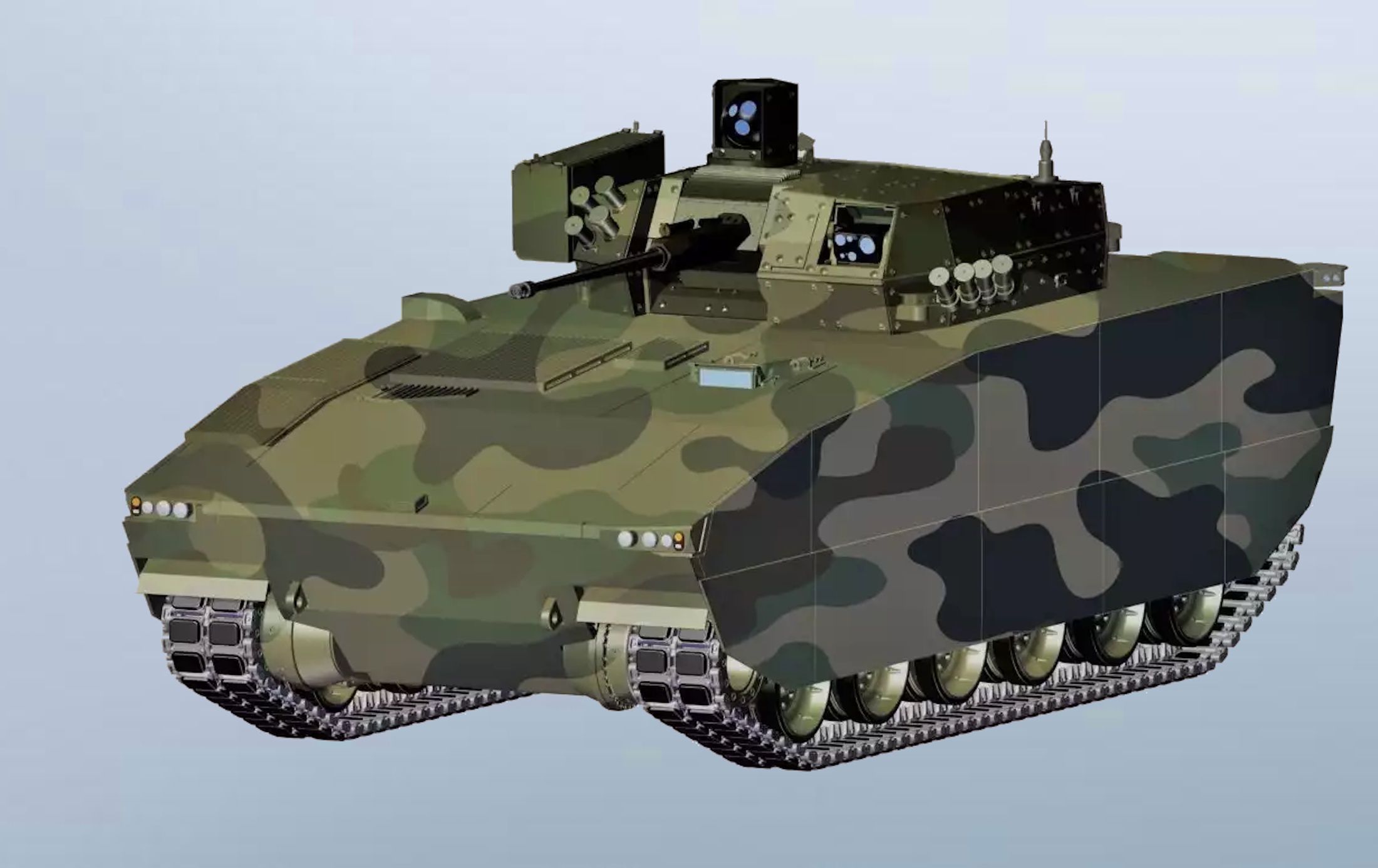 Ciężki bojowy wóz piechoty Ratel - wizualizacja