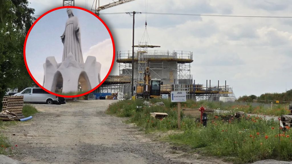 Wypadek na budowie pomnika Maryi pod Toruniem