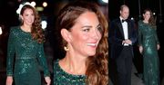 Kate Middleton OLŚNIEWA na gali Royal Variety Performance w szmaragdowej sukni "z odzysku" (ZDJĘCIA)