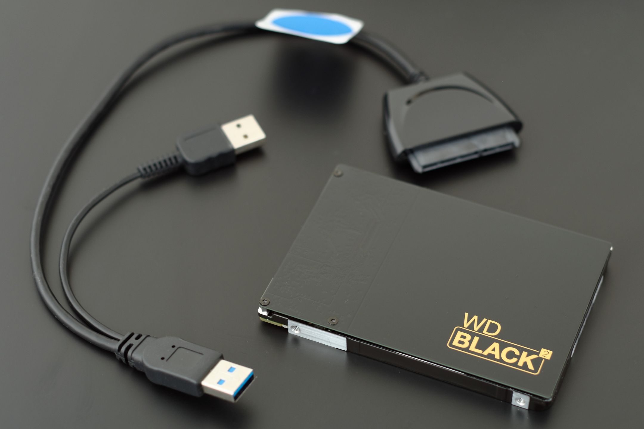 WD Black2 wraz z przejściówką SATA-USB
