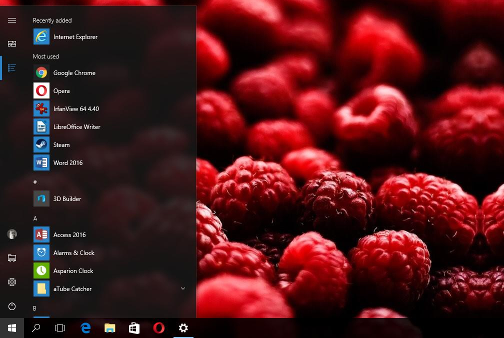 Odświeżone menu Start (źródło: softpedia.com)