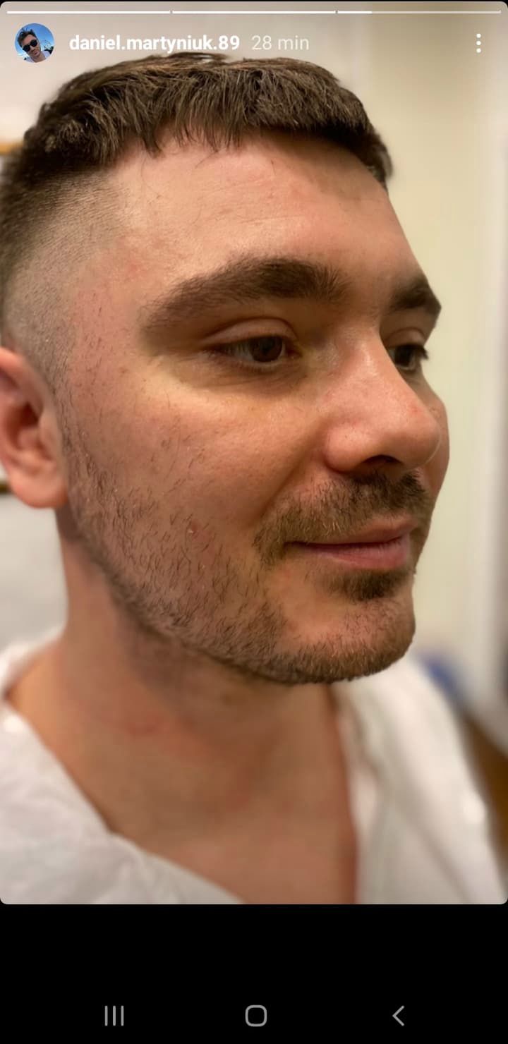 Daniel Martyniuk u fryzjera