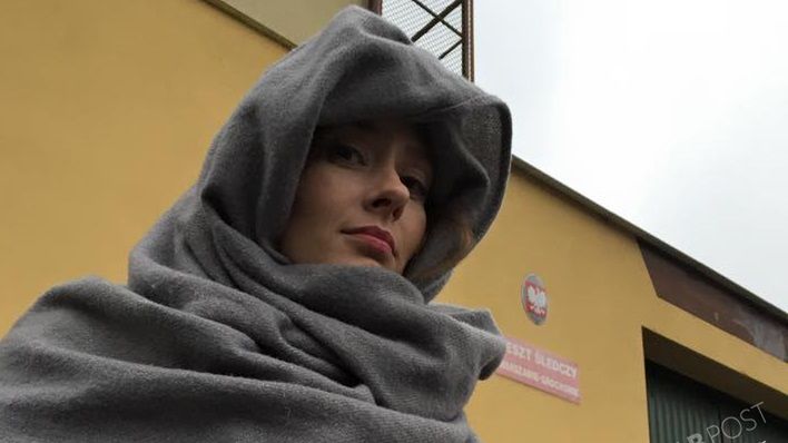 Anita Sokołowska na planie serialu Przyjaciółki