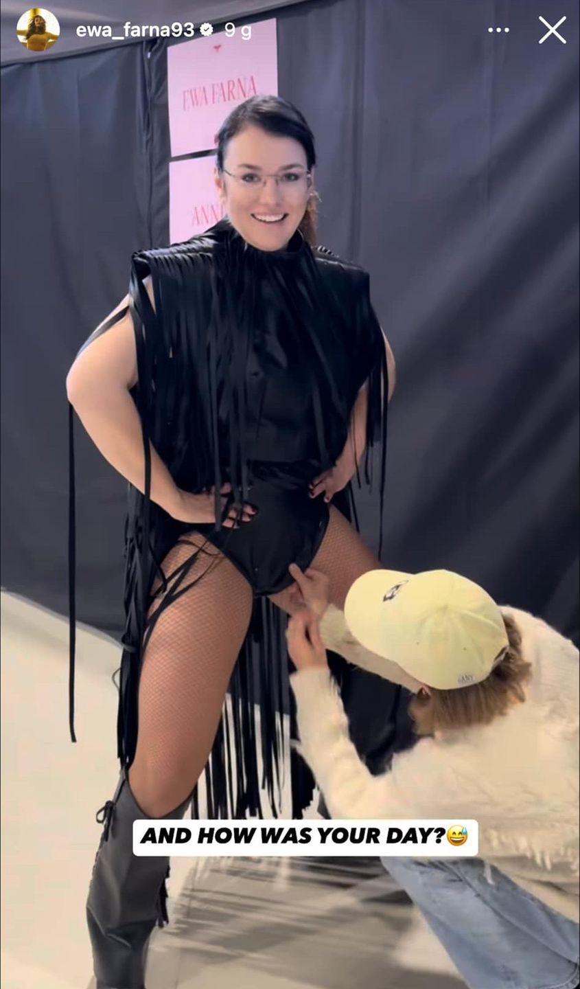 Ewa Farna w lateksowym body