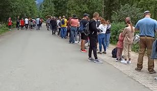 Tatry. Gigantyczna kolejka. Jest nagranie