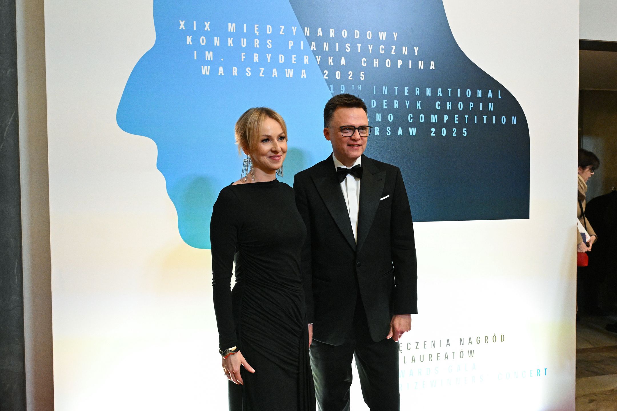 Urszula Brzezińska-Hołownia z mężem na gali
