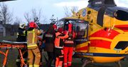 Tarnobrzeg: Pożar domu. Są ofiary, na miejsce wezwano śmigłowiec LPR