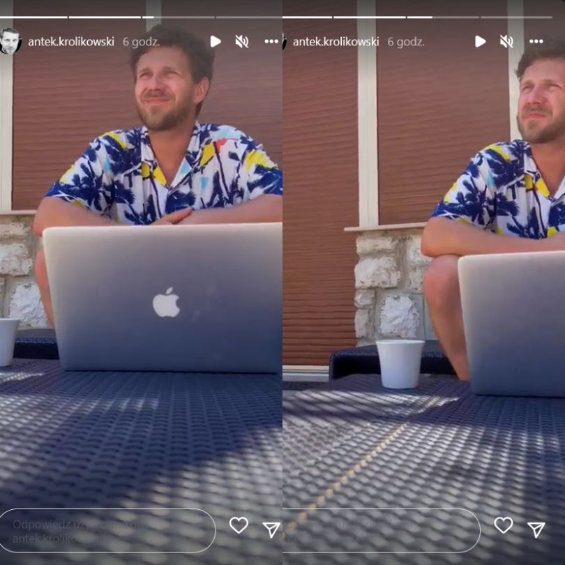 Antek Królikowski spędza pierwszą rocznicę ślubu z nową wybranką