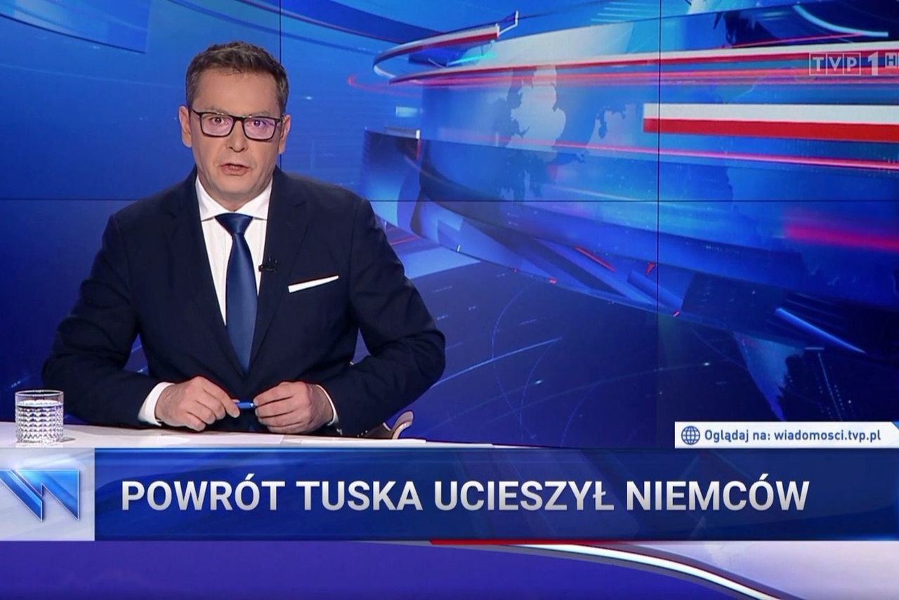 Donald Tusk ulubionym tematem "Wiadomości" TVP. Idą na rekord