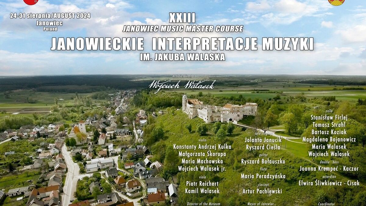 XXIII Janowieckich Interpretacji Muzyki im. Jakuba Walaska - plakat