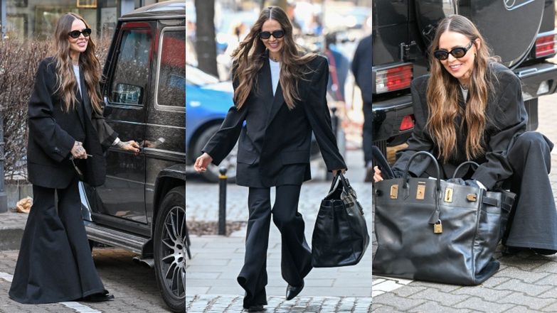 Maja Sablewska beztrosko spaceruje ulicami Warszawy