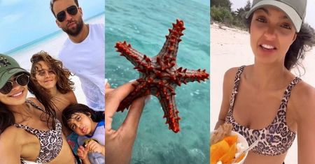 Klaudia El Dursi wyciąga rozgwiazdy z wody, żeby zrobić ładne zdjęcia na Instagrama