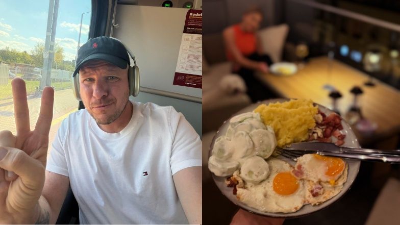 41-letni Filip Chajzer wcina ziemniaki z mizerią i WYCHWALA BABCIĘ 19-letniej narzeczonej. "Czym ja sobie zasłużyłem? NIE WIEM"