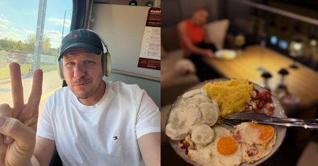 41-letni Filip Chajzer wcina ziemniaki z mizerią i WYCHWALA BABCIĘ 19-letniej narzeczonej. "Czym ja sobie zasłużyłem? NIE WIEM"