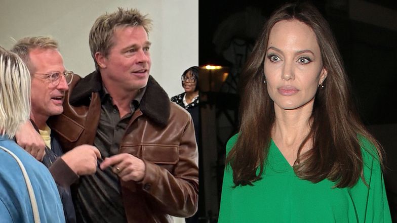 Brad Pitt spotkał KREWNYCH Angeliny Jolie na wystawie. Zrobiło się niezręcznie... (ZDJĘCIA)