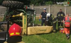 Śląskie. Wywrócił ciągnik, miał 3,5 promila alkoholu w organizmie