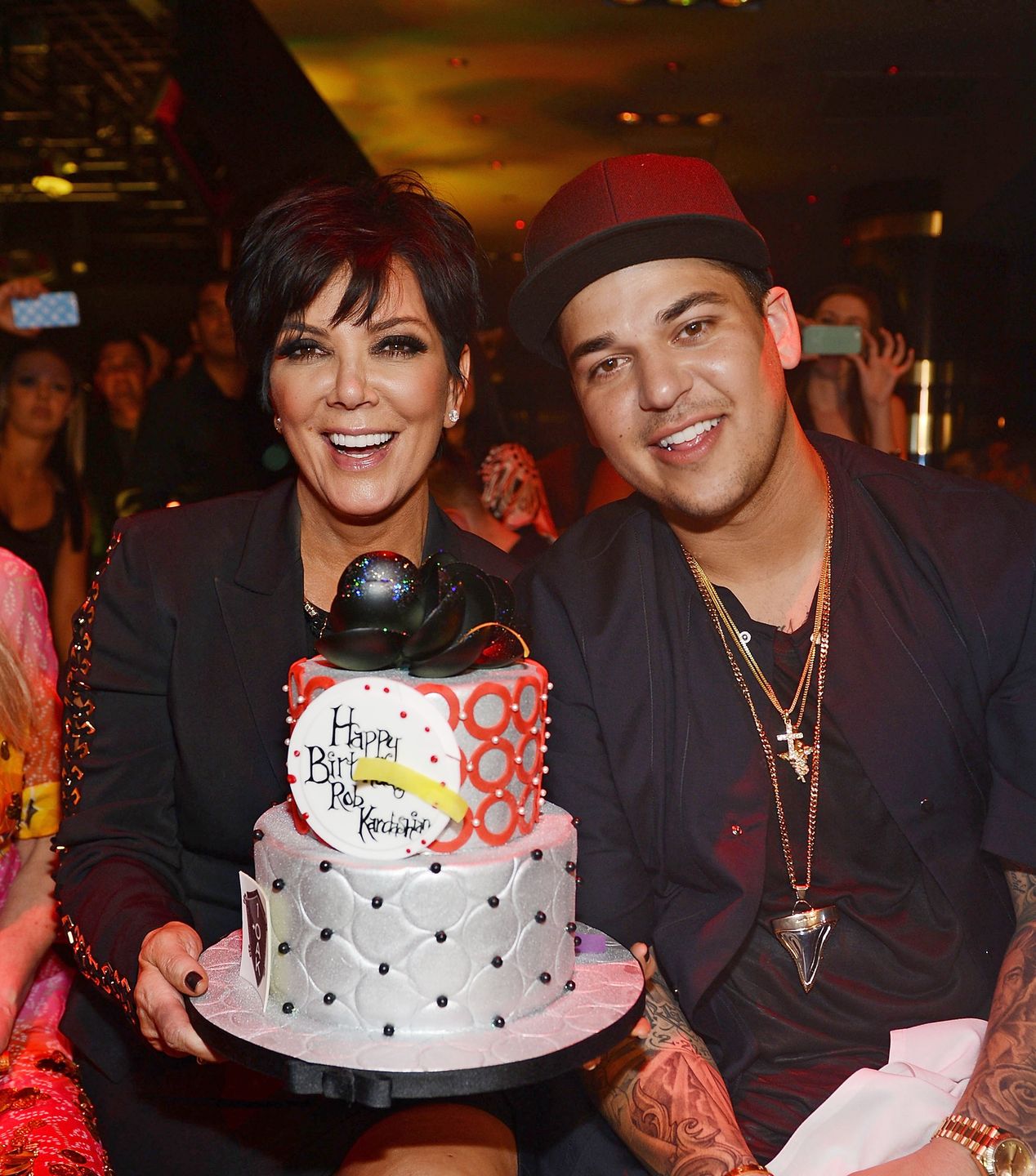  Rob Kardashian i Kris Jenner przed laty