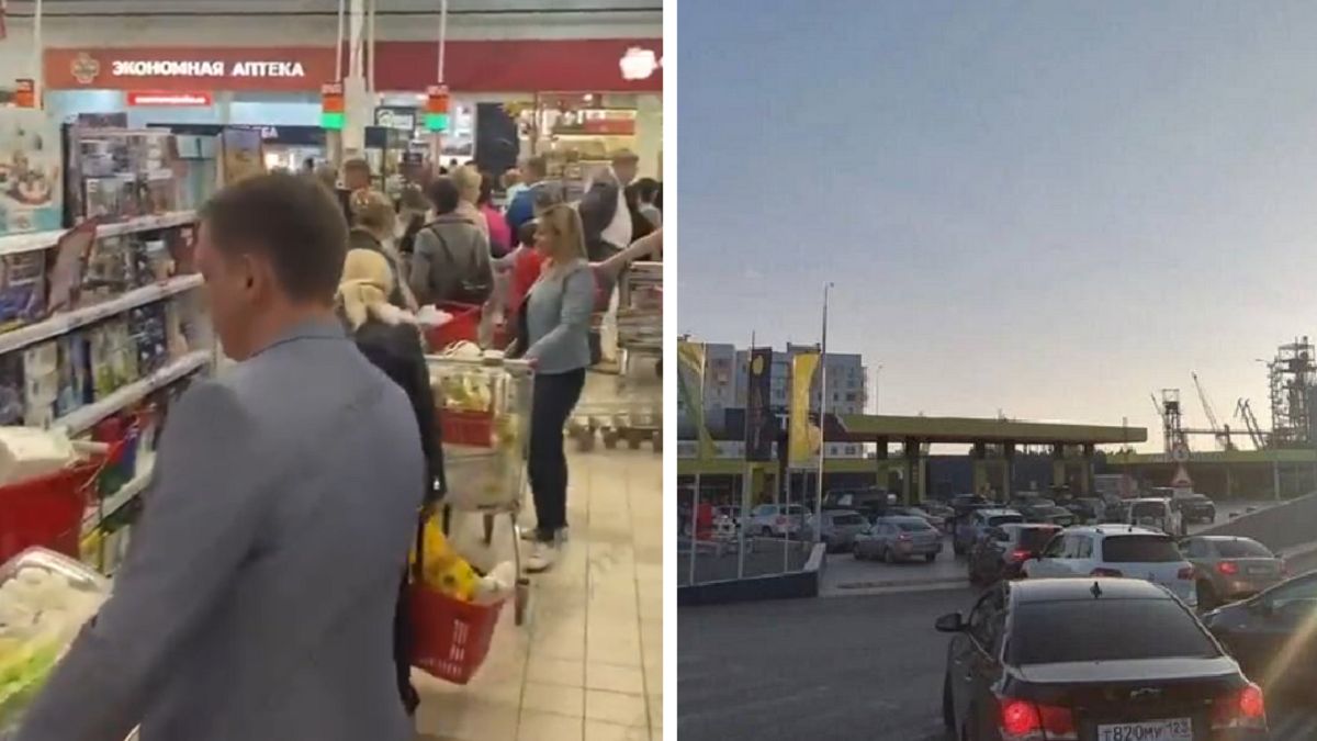 Panika na Krymie. Gigantyczne kolejki w sklepach i po paliwo