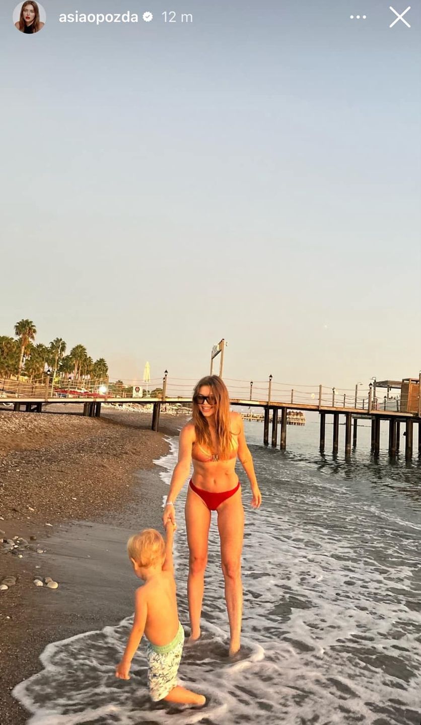 Joanna Opozda na wczasach