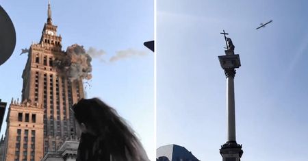 Wstrząsająca symulacja. Tak wyglądałoby bombardowanie Warszawy?