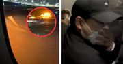 Samolot w ogniu na lotnisku w Tokio. Pasażer nagrał, co działo się w środku